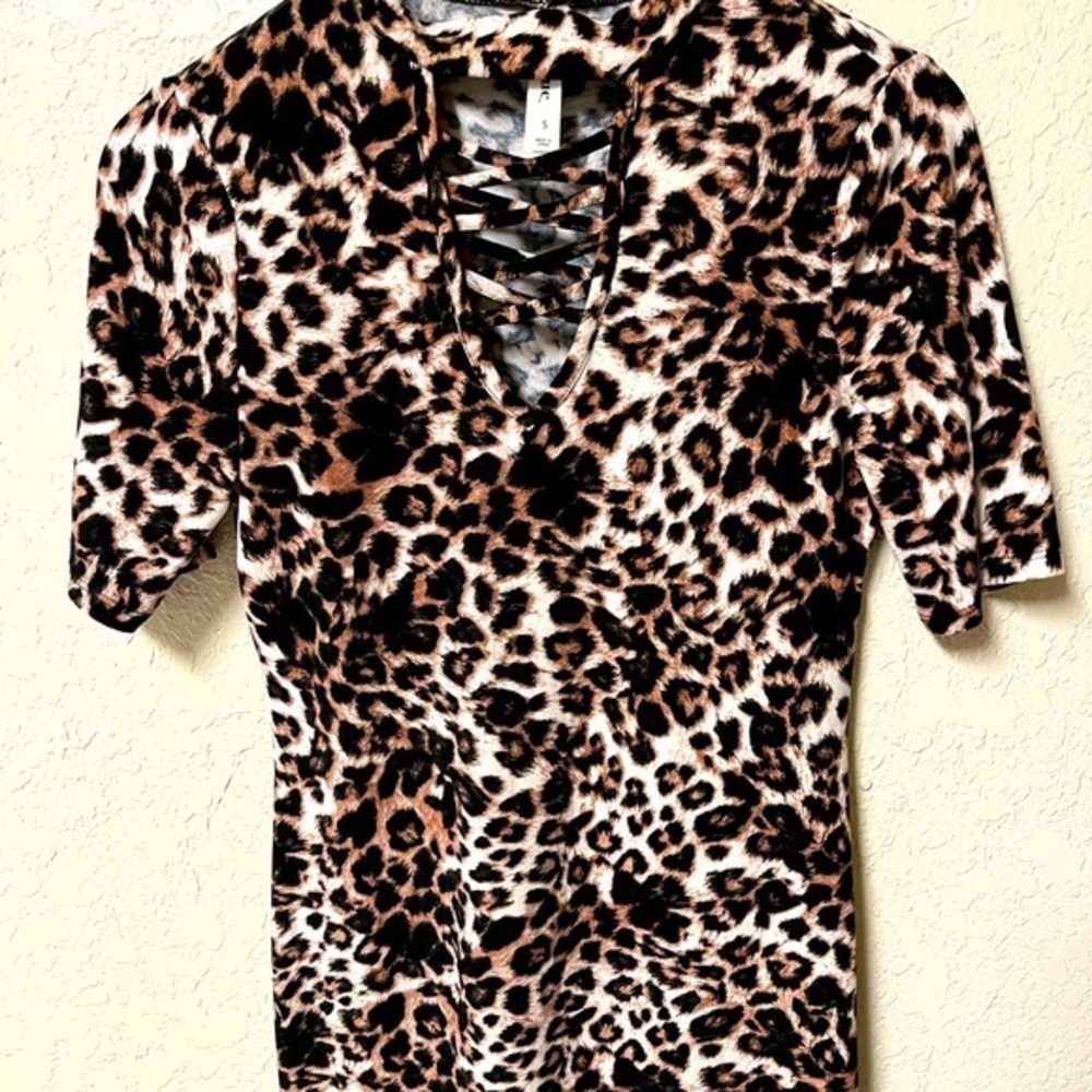 B&B Boutique Leopard Print‎ Dress, Size S.